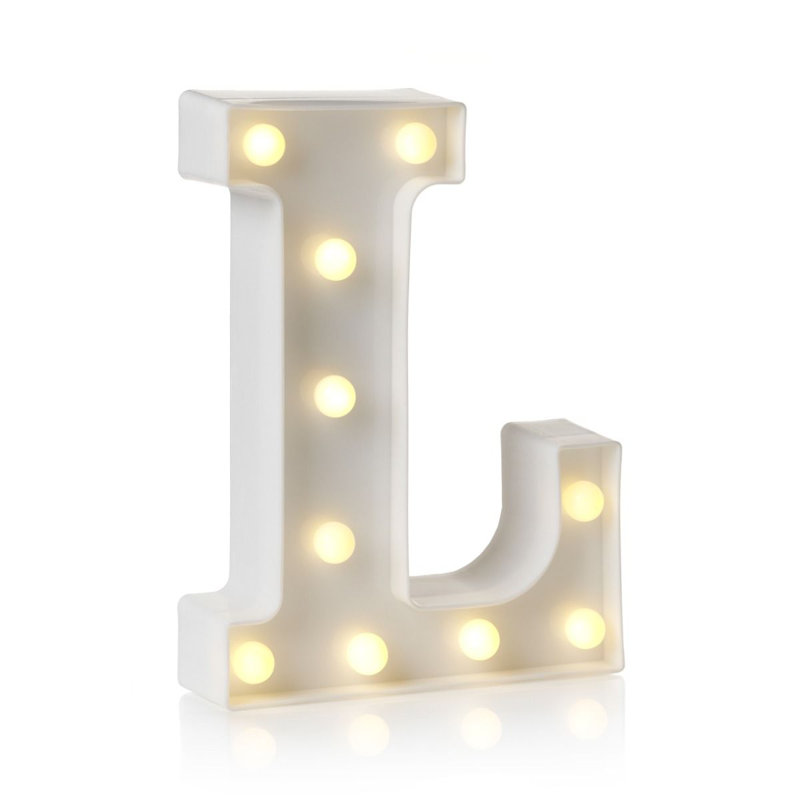 Klehm LED Alphabet Light Up Letters and Numbers, L