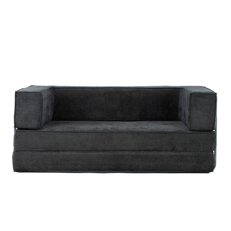 Hugspacee Velvet Loveseat, Grey