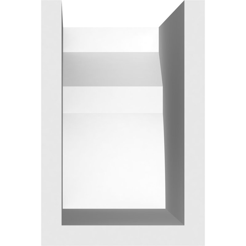 Queue de chevron standard en PVC de qualité architecturale Monterey, H 6 po x L 4 po x P 16 po