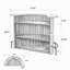 Table de bar 39,4 ", armoire à vin à 4 niveaux en forme d'arc avec repose-pieds pour pub à domicile-2143999005