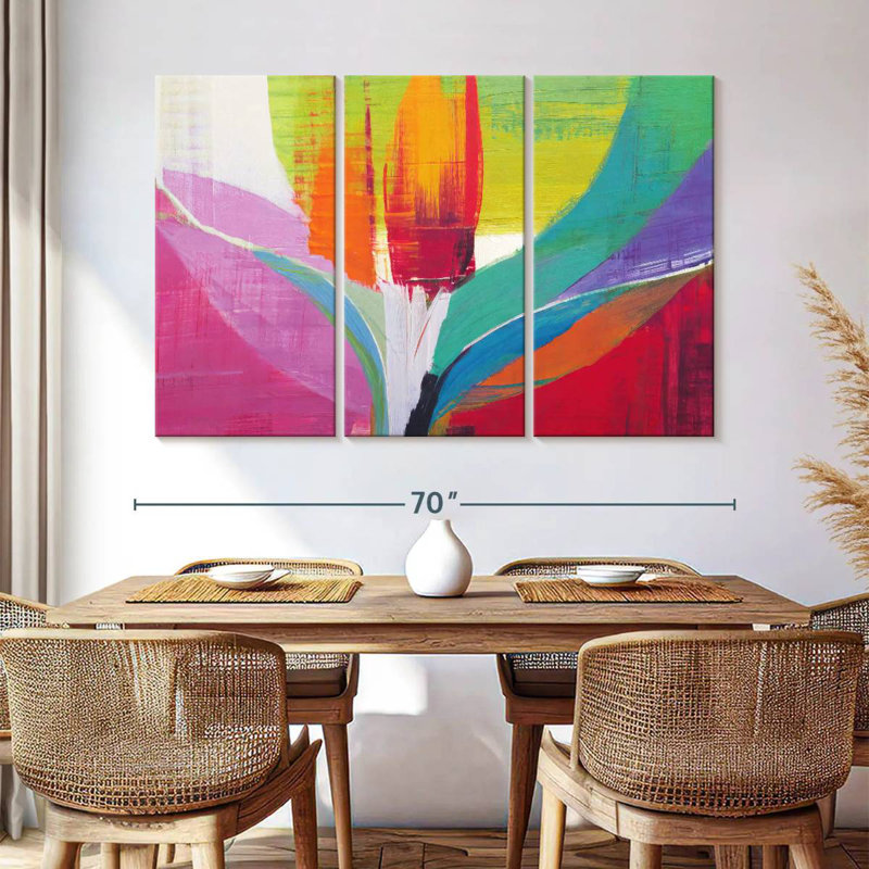 Avery Tulip Abstract, 42" H x 65" W