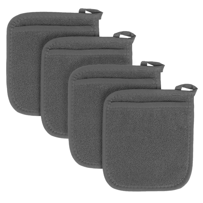 RITZ Cotton Potholder Set, Graphite