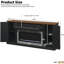 Meuble télé avec foyer électrique et solution de rangement polyvalente, support de 178 cm (70 po), fini noyer, armoire noire, tiroir et étagères pour l'organisation du salon. Plateau, base et grand espace de rangement pour appareils multimédias et objets personnels.