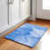 Tapis bleu Cerrito AMF507 lavable à la machine de qualité supérieure