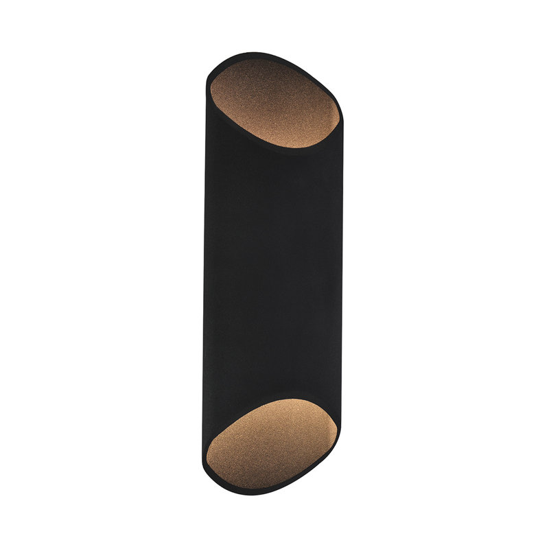 LED Outdoor Sconce, Black, 20" H x 7" W x 4.7" D