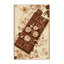 Tapis à motif floral moelleux et doux à motif floral chocolat-1955810953