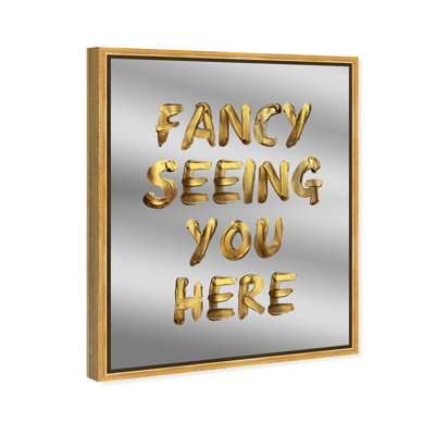 Seeing You Fashion and Glam Framed Mirror by Oliver Gal