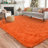 Solid Rug Soft Fluffy Orange Indoor Area Rug for Living Room Bedroom Nursery Kids Room-805677152-805677155