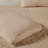 3 Piece Split Corner Pleated Quilted Bedspread Khaki Queen