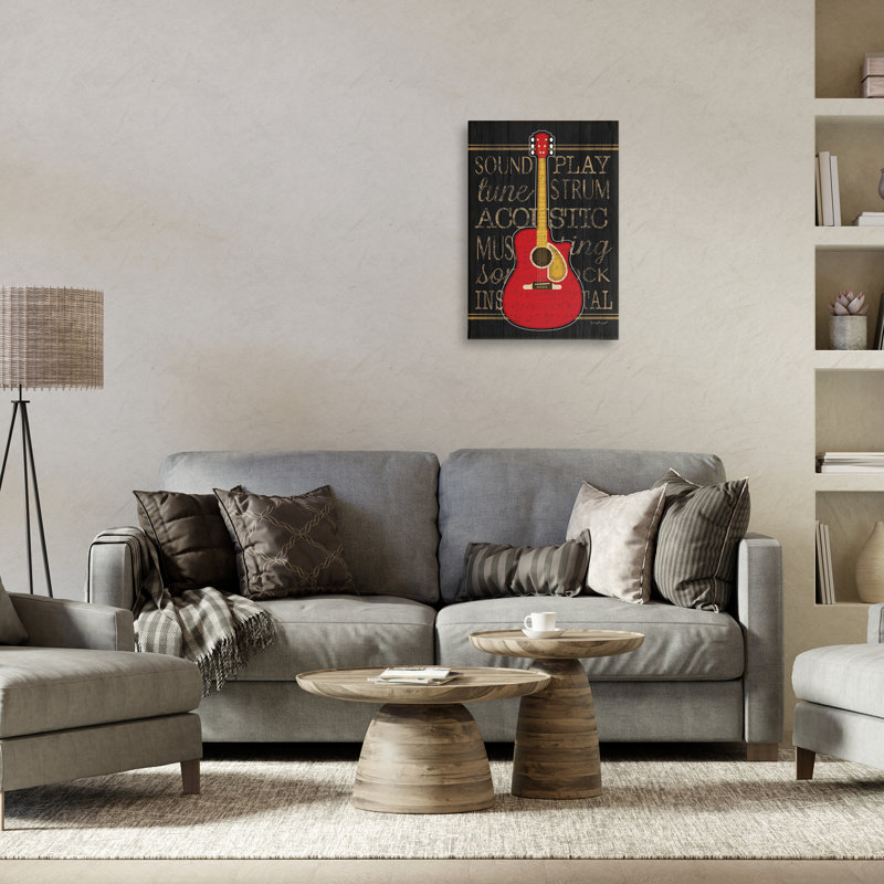 "Garage Band", art mural par Jennifer Pugh, H 16 po x l 24 po