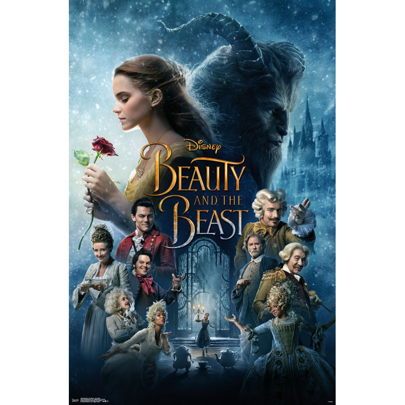 Disney Beauty and the Beast Traditional Wall Poster, 22.375" x 34"