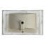 Plateau de meuble-lavabo simple en céramique 30 po avec lavabo et trous de robinet
