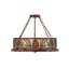 Rustic Lodge 4 - Light Semi Flush Mount