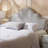 Queen Size Upholstered Headboard - Solid Wood &amp; Metal Legs, Adjustable Height Nailhead Trim for Bedroom, Multiple Colors