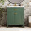 Meuble-lavabo de 30 pouces avec lavabo en céramique, porte à fermeture douce - pour les petites salles de bain dans le lavabo-481431169