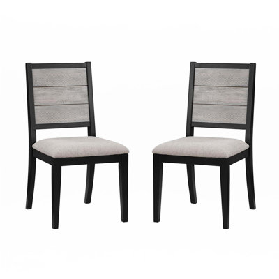 Ensemble de 2 chaises de salle à manger avec siège rembourré