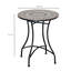 Summer-Louise Round Metal Outdoor Bistro Table , 60cm cm W 60cm cm D