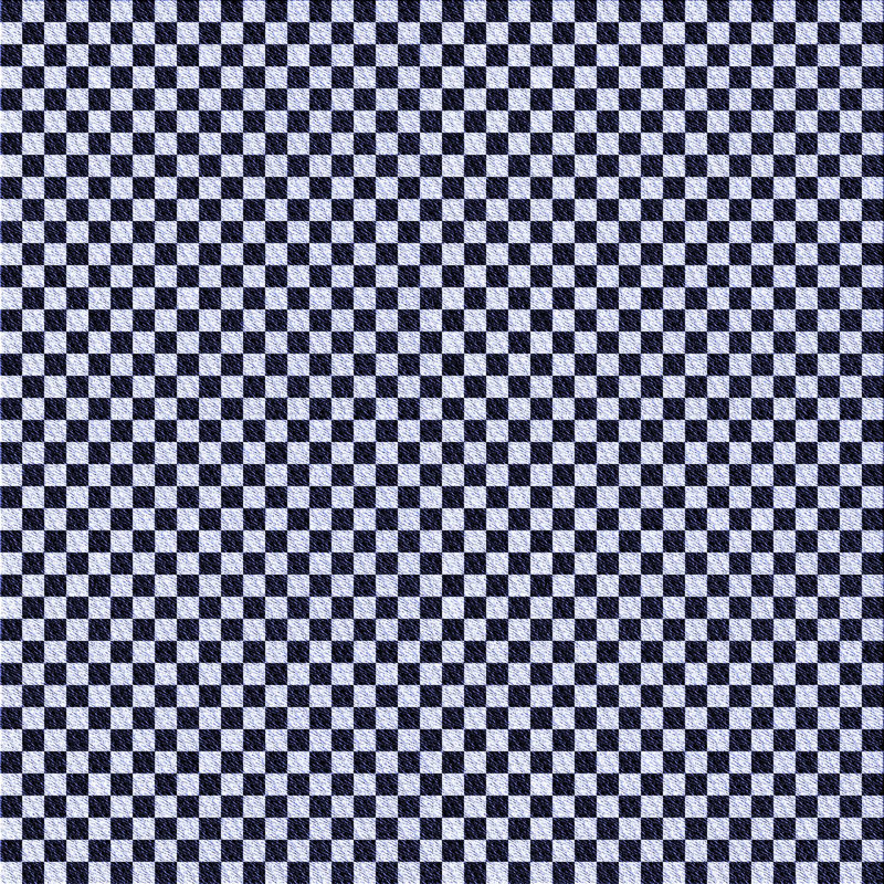 Tapis bleu tissé à la machine, Carré de 6 pi