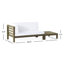 BANC D'ANGLE GAUCHE ET TABLE DE CAFÉ Oana, blanc