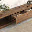 Lilesville 100.4'' W Modern TV Stand Retracted & Extendable 3-Drawer Media Console Walnut-907226744