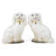 Staffordshire Style Dog Figurines – Antique Gold Chain Cream (Set of 2)