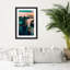 Turquoise Landscape - Single Picture Frame Print-436448934-436448939