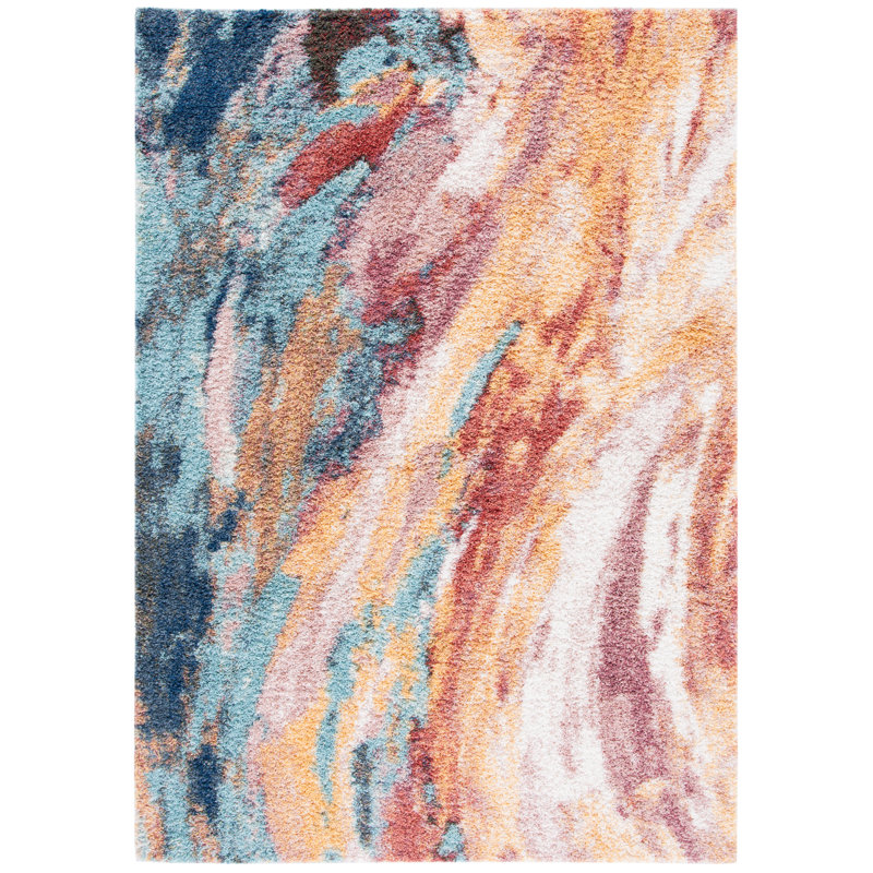 Arayah Performance Abstract Rug, Rectangle 5'5" x 7'7"