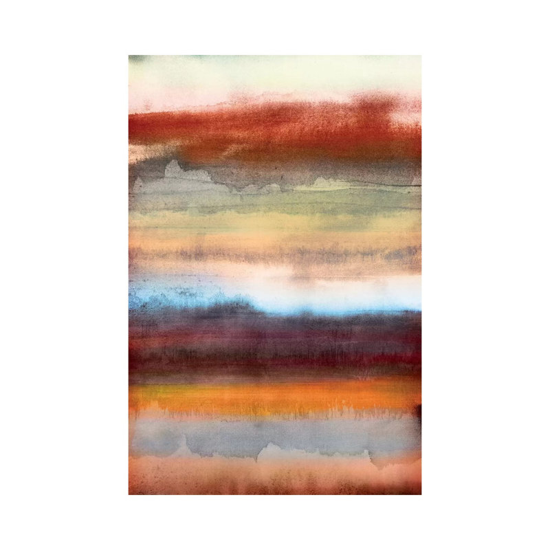 Tribal Colour Wash II by PI Studio - Wrapped Canvas Panoramic Painting, 20.32 cm H x 30.48 cm W
