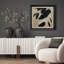«Black and Beige Abstract Art», reproduction d'art sur papier encadrée-1938511394-1938511392