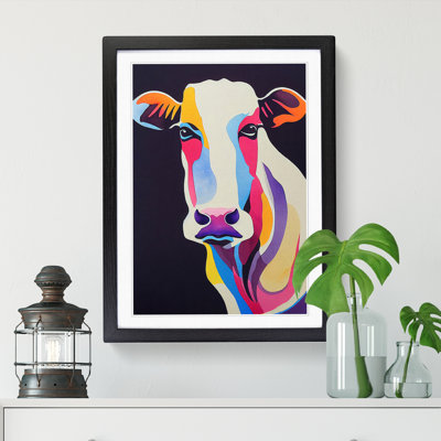 Watercolour Cow - Single Picture Frame Print