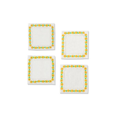 Ensemble de 4 serviettes de table en lin Mirasol