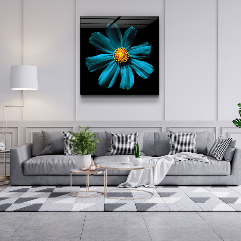 Superbe peinture décorative en verre trempé de 19,7 po x 19,7 po | 100% verre trempé, épaisseur: 0,16 pouce | Impression UV pour des couleurs éclatantes | Parfait pour la décoration intérieure, le salon ou le bureau