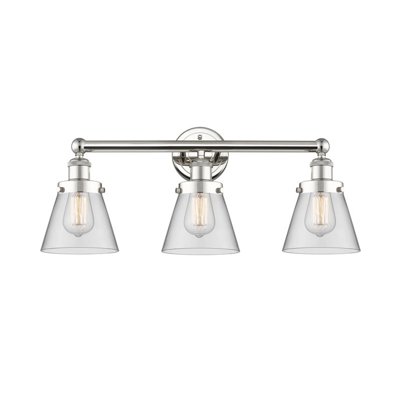 Annamary 3 - Light Dimmable Vanity Light, Clear, Polished Nickel