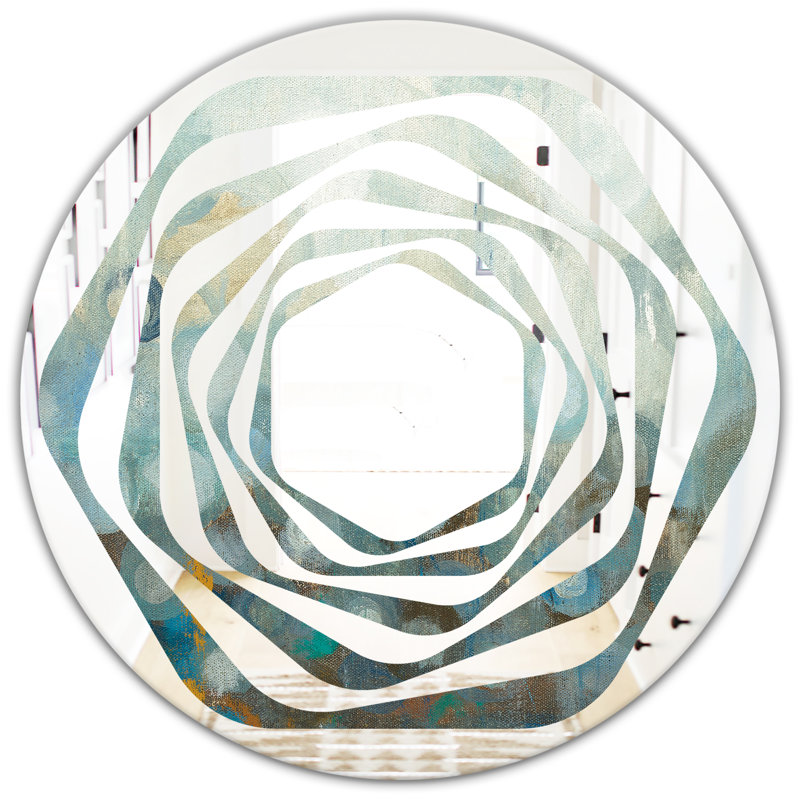 Miroir mural Dots on Glass II, H 23,6 po x l 23,6 po