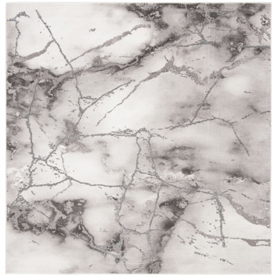 Swindle Abstract Grey/Silver Area Rug