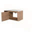 40'' Wall-Mounted Bathroom Vanity with White Ceramic Sink and Storage Shelves & 1-Soft-Close Door, KD-Packing, Plywood-1123313421