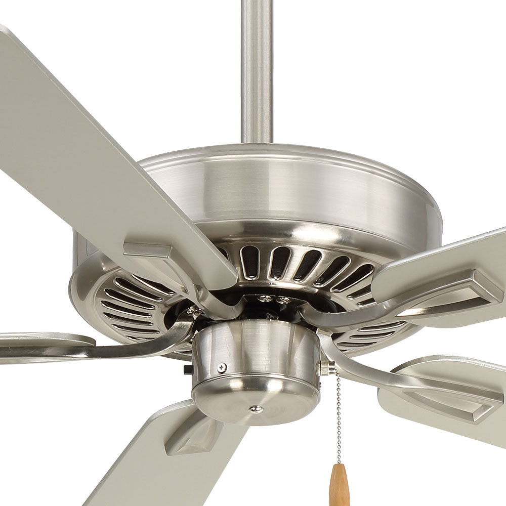 Contractor 52" Ceiling Fan, Brushed Nickel with Silver Blade