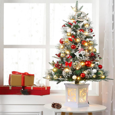 3' H Lighted Artificial Christmas Tree