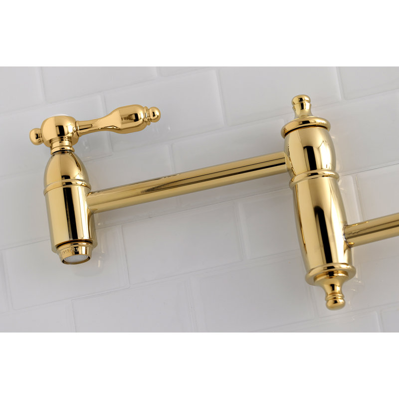Kingston Brass Tudor Two-Handle 1-Hole Wall Mount Pot Filler Faucet