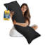 Coussin Utopia Bedding pour adultes (noir, 20 po x 54 po), oreiller long pour dormir, idéal pour les dormeurs latéraux (paquet de 6)