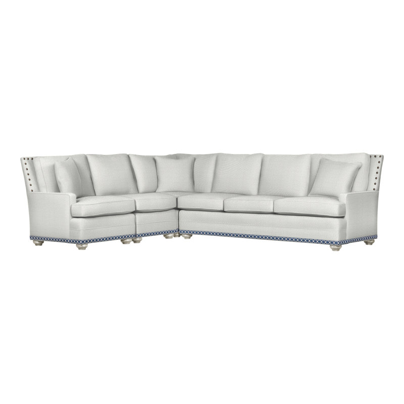 American Bungalow 4-Piece Riverside L-Sectional, Yes, Wrenn, Callaloo Cotton