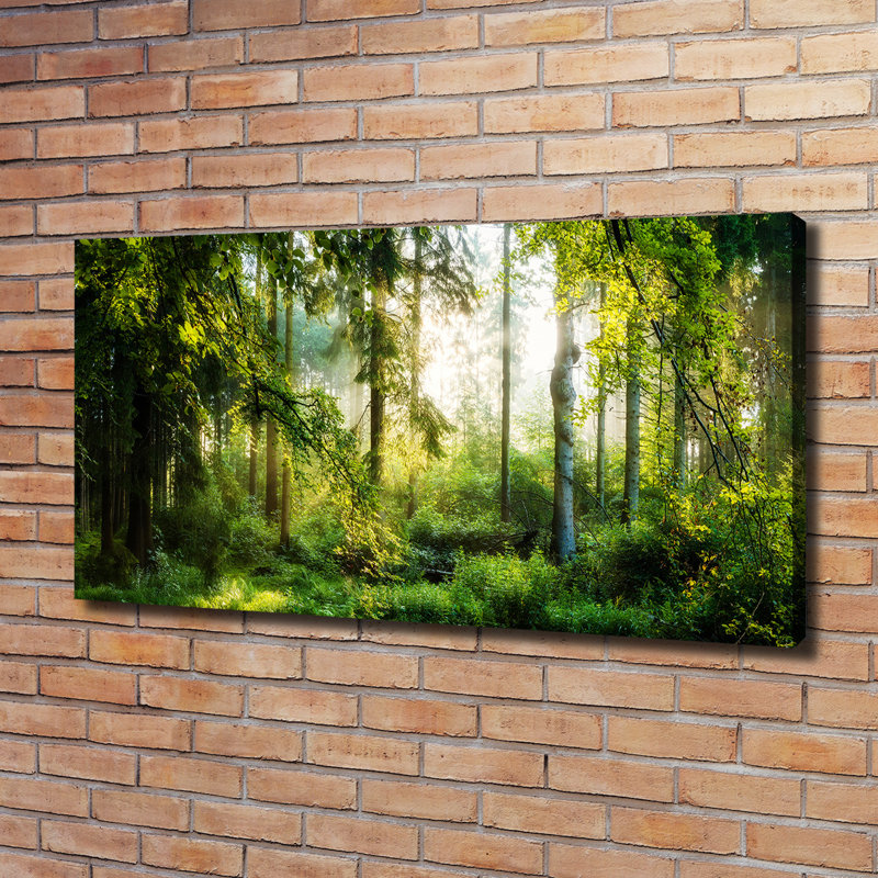 Morning Sun Forest - Wrapped Canvas Print