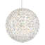 Da Vinci 12 Light 12in x 12in Pendant in Polished Stainless Steel with Clear Optic Crystals