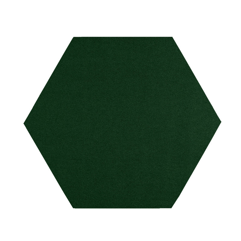 Tapis intérieur / extérieur vert forêt Gati, Hexagone 9 pi