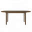 Table de salle à manger Mid-Century ovale en bois avec base piédestal (70,87 po, noyer, 6 à 8 places)