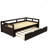 Extending Daybed With Trundle, Wooden Daybed With Trundle-2051658776