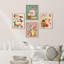 «Christmas Decor Season Porcupine Tree Star», impression sur papier 4 pièces-97770465-97770468
