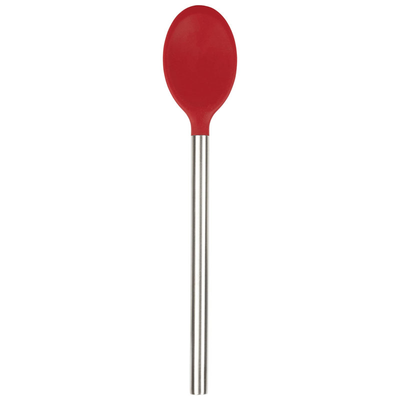 Cuillère à mélanger en silicone Tovolo, poignée en acier inoxydable, sans BPA, Cayenne
