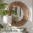 Aaban Round Seagrass Beveled Wall Mirror