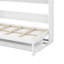 Grand lit escamotable avec rangement, armoire-lit pliable avec coiffeuse, miroir central et 2 tiroirs latéraux-756841622